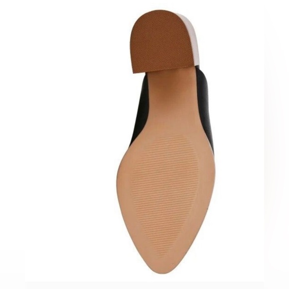 DV DOLCE VITA NERO Black Mule Block Heel Slide On Closed Toe 8 New With Box - Picture 5 of 5